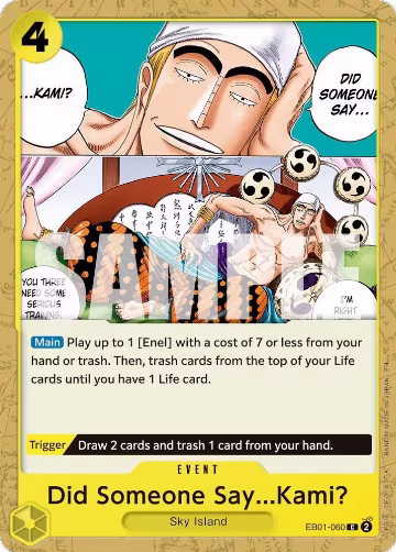 Did Someone Say...Kami? (Reprint) (EB01-060), Premium Booster -The Best- Vol. 2 — One Piece card price
