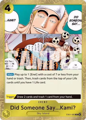 Did Someone Say...Kami? (Pirate Foil) (EB01-060), Premium Booster -The Best- Vol. 2 — One Piece card price