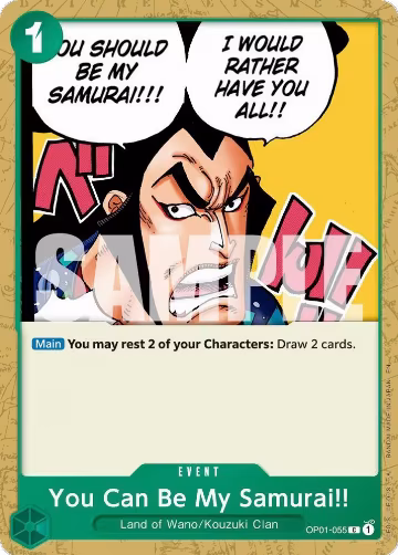 You Can Be My Samurai!! (Reprint) (OP01-055), Premium Booster -The Best- Vol. 2 — One Piece card price