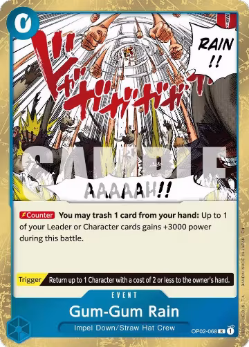 Gum-Gum Rain (Reprint) (OP02-068), Premium Booster -The Best- Vol. 2 — One Piece card price