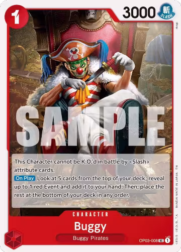 Buggy - OP03-008 (Reprint) (OP03-008), Premium Booster -The Best- Vol. 2 — One Piece card price