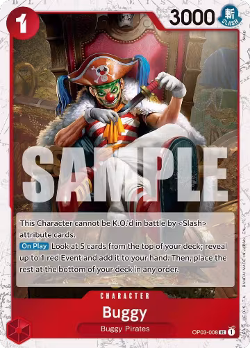 Buggy - OP03-008 (Pirate Foil) (OP03-008), Premium Booster -The Best- Vol. 2 — One Piece card price