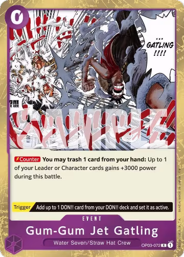 Gum-Gum Jet Gatling (Reprint) (OP03-072), Premium Booster -The Best- Vol. 2 — One Piece card price