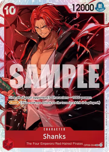 Shanks - OP09-004 (Reprint) (OP09-004), Premium Booster -The Best- Vol. 2 — One Piece card price