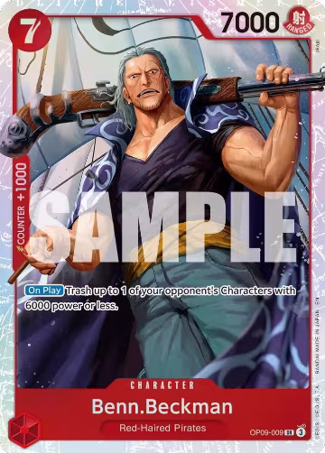 Benn.Beckman (Reprint) (OP09-009), Premium Booster -The Best- Vol. 2 — One Piece card price