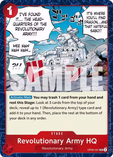 Revolutionary Army HQ (Pirate Foil) (OP05-021), Premium Booster -The Best- Vol. 2 — One Piece card price