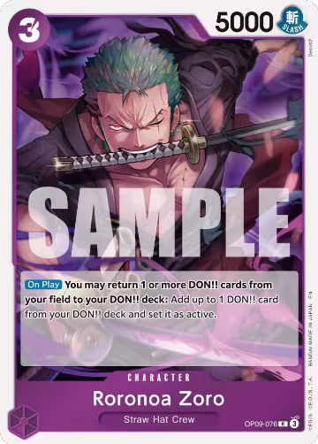 Roronoa Zoro - OP09-076 (OP09-076), Premium Booster -The Best- Vol. 2 — One Piece card price