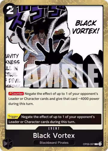 Black Vortex (Pirate Foil) (OP09-097), Premium Booster -The Best- Vol. 2 — One Piece card price