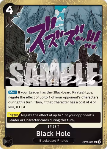Black Hole (Pirate Foil) (OP09-098), Premium Booster -The Best- Vol. 2 — One Piece card price