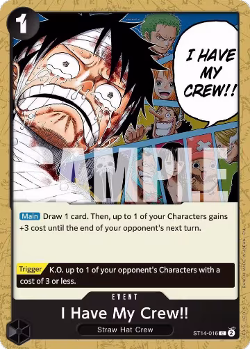 I Have My Crew!! (Reprint) (ST14-016), Premium Booster -The Best- Vol. 2 — One Piece card price