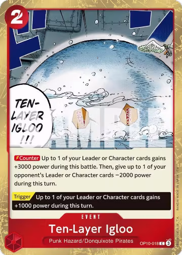 Ten-Layer Igloo (Pirate Foil) (OP10-018), Premium Booster -The Best- Vol. 2 — One Piece card price