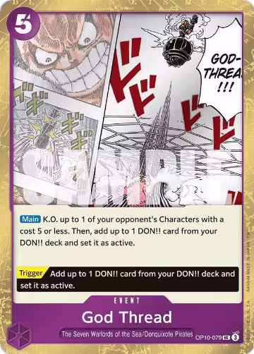 God Thread (Pirate Foil) (OP10-079), Premium Booster -The Best- Vol. 2 — One Piece card price