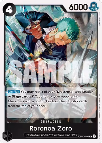 Roronoa Zoro - OP10-095 (Reprint) (OP10-095), Premium Booster -The Best- Vol. 2 — One Piece card price