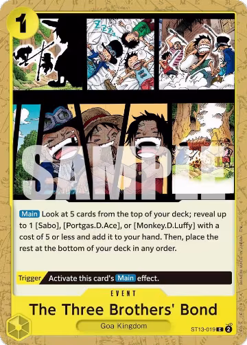 The Three Brothers' Bond (Reprint) (ST13-019), Premium Booster -The Best- Vol. 2 — One Piece card price