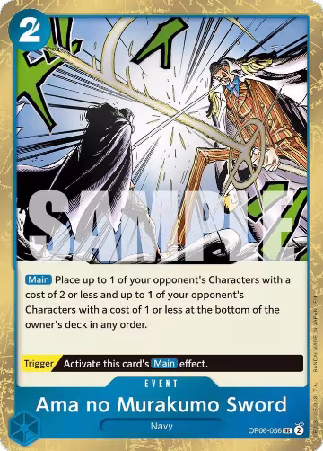 Ama no Murakumo Sword (Pirate Foil) (OP06-056), Premium Booster -The Best- Vol. 2 — One Piece card price