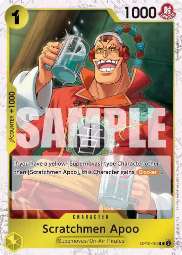 Scratchmen Apoo - OP10-108 (Pirate Foil) (OP10-108), Premium Booster -The Best- Vol. 2 — One Piece card price