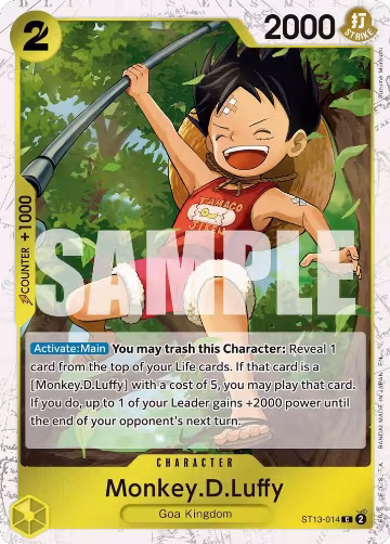 Monkey.D.Luffy - ST13-014 (Pirate Foil) (ST13-014), Premium Booster -The Best- Vol. 2 — One Piece card price