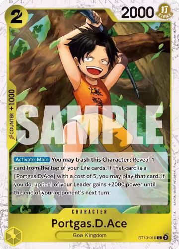 Portgas.D.Ace - ST13-010 (Pirate Foil) (ST13-010), Premium Booster -The Best- Vol. 2 — One Piece card price