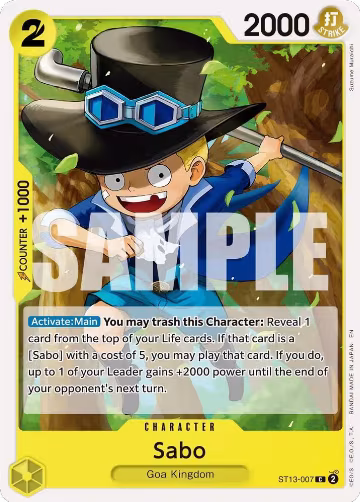 Sabo - ST13-007 (Reprint) (ST13-007), Premium Booster -The Best- Vol. 2 — One Piece card price