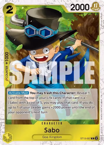 Sabo - ST13-007 (Pirate Foil) (ST13-007), Premium Booster -The Best- Vol. 2 — One Piece card price