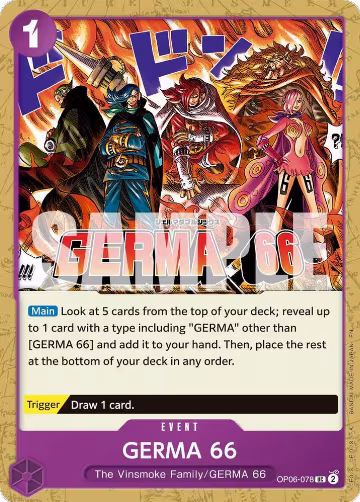 GERMA 66 (Reprint) (OP06-078), Premium Booster -The Best- Vol. 2 — One Piece card price