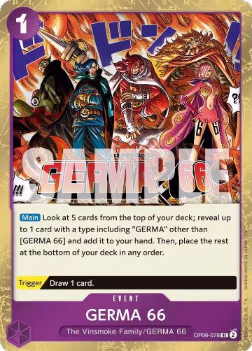 GERMA 66 (Pirate Foil) (OP06-078), Premium Booster -The Best- Vol. 2 — One Piece card price