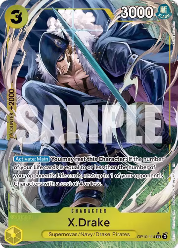 X.Drake (Alternate Art) (OP10-114), Premium Booster -The Best- Vol. 2 — One Piece card price