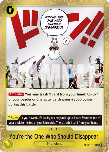 You're the One Who Should Disappear (Reprint) (OP06-115), Premium Booster -The Best- Vol. 2 — One Piece card price