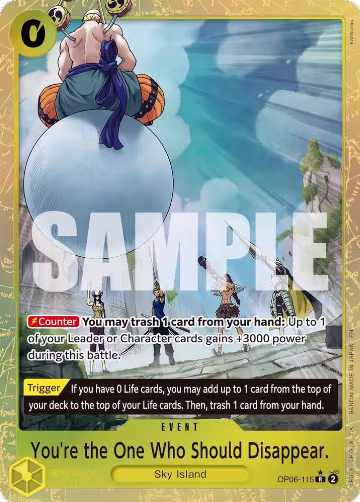 You're the One Who Should Disappear (Alternate Art) (OP06-115), Premium Booster -The Best- Vol. 2 — One Piece card price