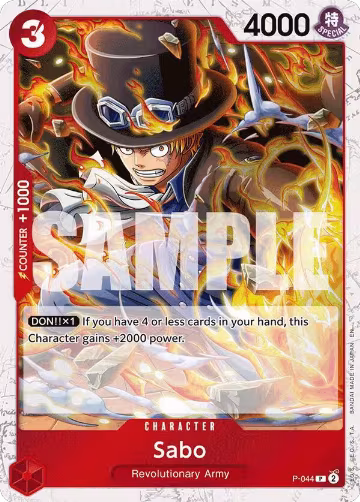 Sabo - P-044 (Pirate Foil) (P-044), Premium Booster -The Best- Vol. 2 — One Piece card price