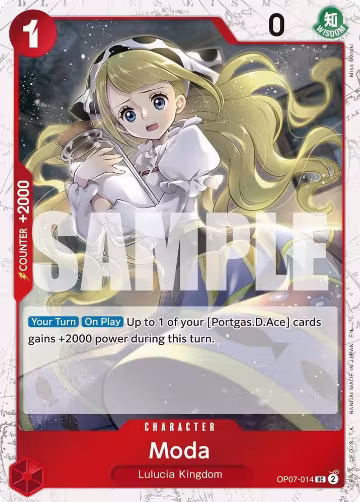 Moda (Pirate Foil) (OP07-014), Premium Booster -The Best- Vol. 2 — One Piece card price