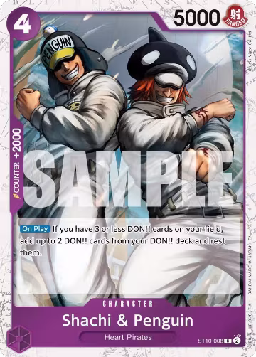 Shachi & Penguin (Pirate Foil) (ST10-008), Premium Booster -The Best- Vol. 2 — One Piece card price