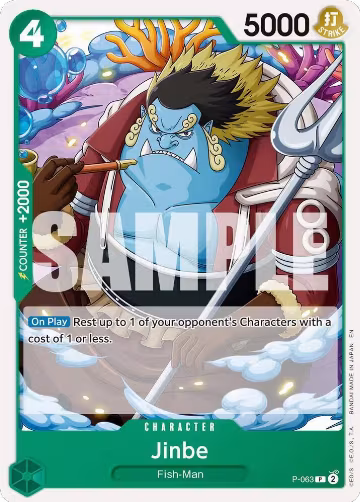 Jinbe - P-063 (Reprint) (P-063), Premium Booster -The Best- Vol. 2 — One Piece card price