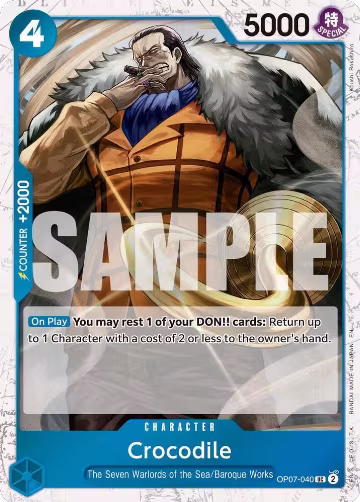 Crocodile - OP07-040 (Pirate Foil) (OP07-040), Premium Booster -The Best- Vol. 2 — One Piece card price