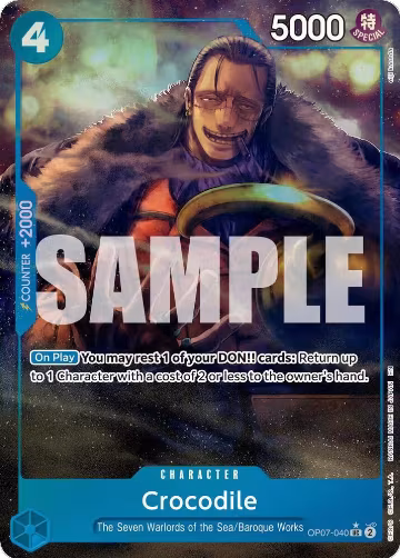 Crocodile - OP07-040 (Alternate Art) (OP07-040), Premium Booster -The Best- Vol. 2 — One Piece card price