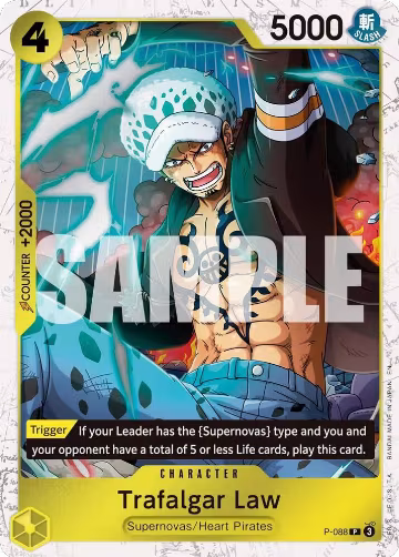 Trafalgar Law - P-088 (Pirate Foil) (P-088), Premium Booster -The Best- Vol. 2 — One Piece card price