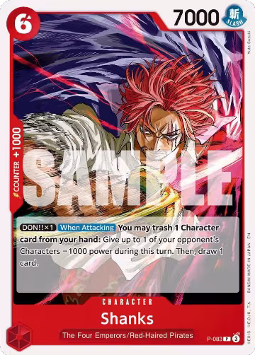 Shanks - P-083 (Reprint) (P-083), Premium Booster -The Best- Vol. 2 — One Piece card price