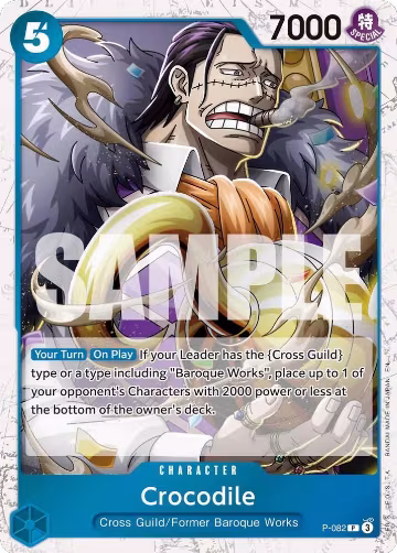 Crocodile - P-082 (Pirate Foil) (P-082), Premium Booster -The Best- Vol. 2 — One Piece card price