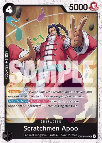 Scratchmen Apoo - OP08-087 (Pirate Foil) (OP08-087), Premium Booster -The Best- Vol. 2 — One Piece card price