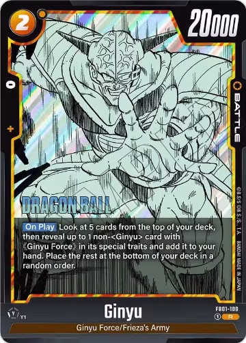 Ginyu - FB01-108 (FB01-108), Manga Booster 02 — DB Fusion card price