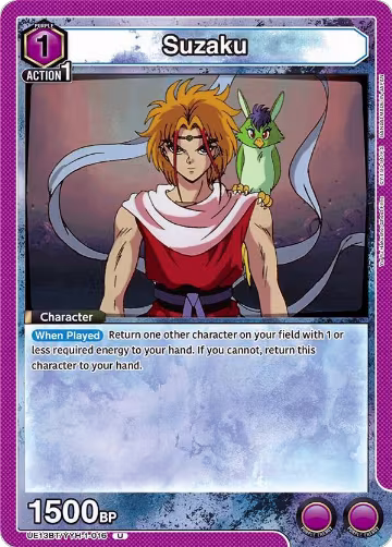 Suzaku (UE13BT/YYH-1-016), Yu Yu Hakusho: Ghost Files — Union Arena card price