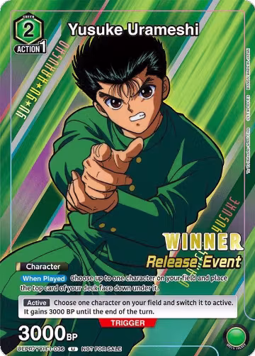 Yusuke Urameshi (Release Event Winner) (UEPR/YYH-1-036), Yu Yu Hakusho: Ghost Files Release Event Cards — Union Arena card price