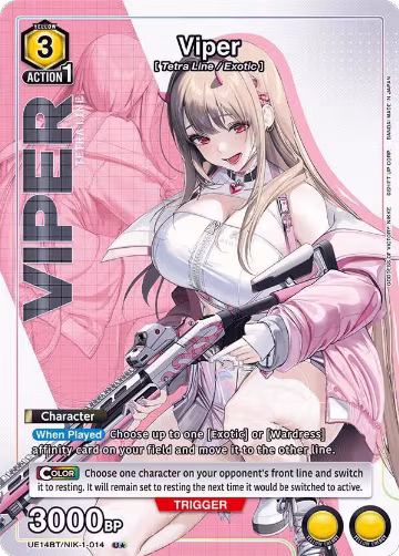 Viper (014) (U*) (UE14BT/NIK-1-014), GODDESS OF VICTORY: NIKKE — Union Arena card price