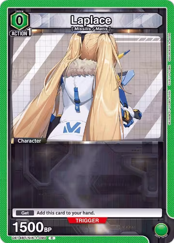 Laplace (090) (Box Topper Foil) (UE14BT/NIK-1-090), GODDESS OF VICTORY: NIKKE — Union Arena card price