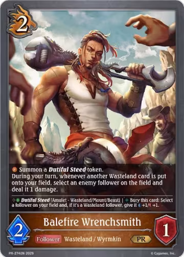 Balefire Wrenchsmith (PR-274EN), Shadowverse: Evolve Promo Cards — Shadowverse card price