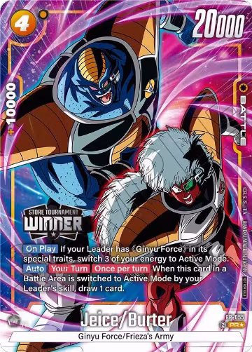 Jeice/Burter (Tournament Pack -Winner- 08) (FP-055), Tournament and Championship Promos — DB Fusion card price