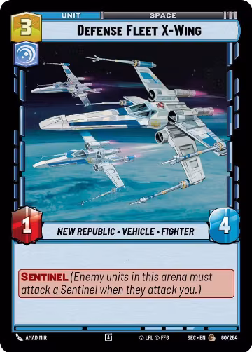 Defense Fleet X-Wing (60/264), Secrets of Power — Star Wars card price