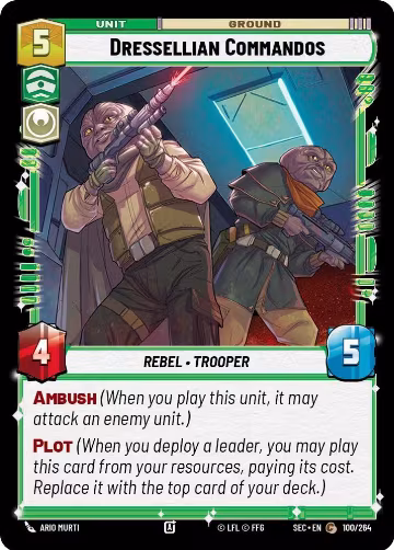 Dressellian Commandos (100/264), Secrets of Power — Star Wars card price