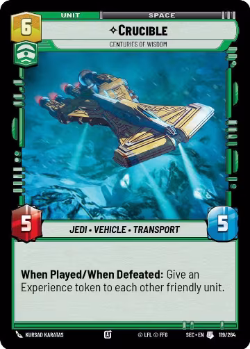 Crucible - Centuries of Wisdom (119/264), Secrets of Power — Star Wars card price