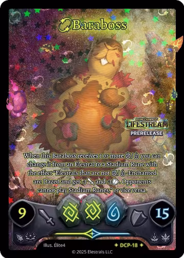 Baraboss (DCP-18), Divine Champions: Lifestream Promos — Elestrals card price